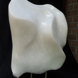 "Éliane" - marbre sur granit - hauteur : 48 cm