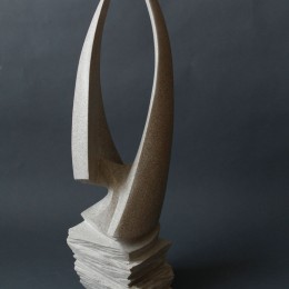 CONVERGENCE  (maquette pour symposium Ville de Boisbriand)Calcaire Indiana26''x 7'' x 7''66  x 18 x 18 cm